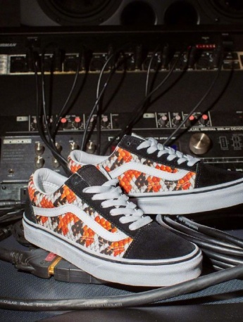 Partial details of Vance custom shoes