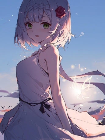 原神諾艾爾手繪風手機壁紙