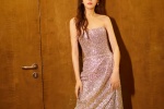 Tang Yan sequined breast-wrapped dress sexy photo wallpaper