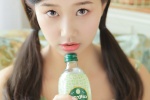 純欲少女印花吊帶裙性感寫真
