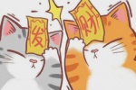 Cute avatar of cat sticker