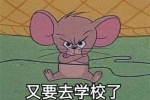 又要去学校了，老子很不开心