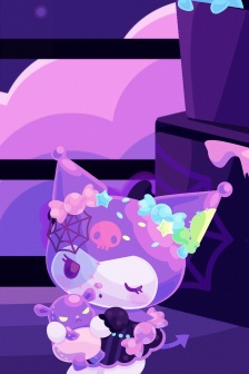 Sanrio doll dark style mobile wallpaper