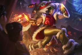 League of Legends Dragon Soaring Tiger Leaping Seti Computer Wallpaper