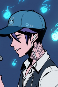 Azuki anime male flipping coin NFT avatar