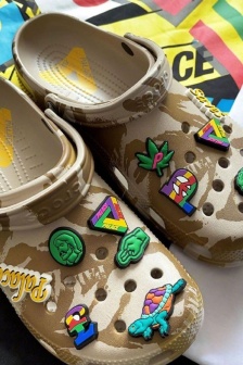 A physical overview of Palace’s collaboration with Crocs shoes