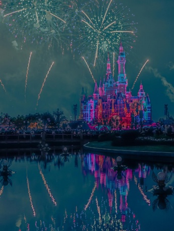 迪士尼烟花图片手机壁纸