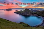 September 2021 mountains and lakes scenery calendar wallpaper