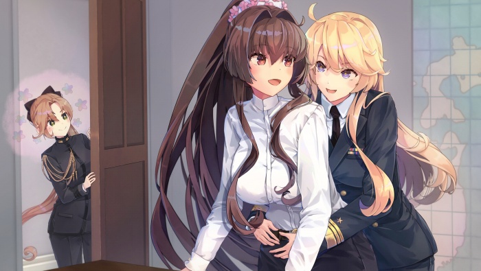 Ponytail beauty 2D desktop wallpaper