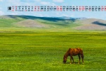 January 2022 prairie scenery calendar wallpaper