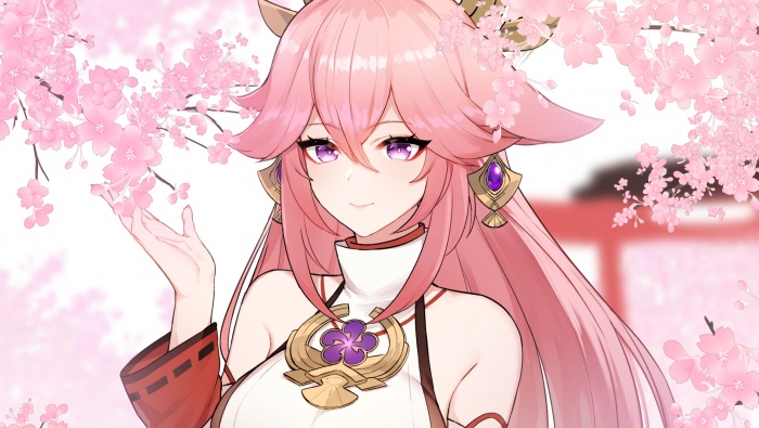 可爱的八重神子图片桌面壁纸