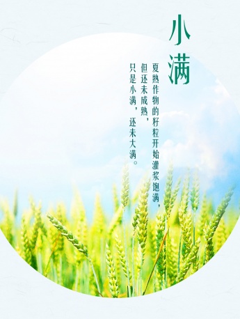 Twenty-four solar terms of Xiaoman picture material