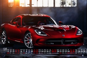 December 2021 cool supercar calendar wallpaper