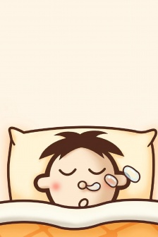 旺仔賴床主題手機壁紙