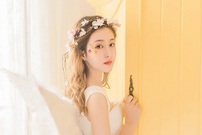 唯美仙氣的森係美女寫真壁紙