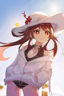 胡桃性感美女動漫手機壁紙