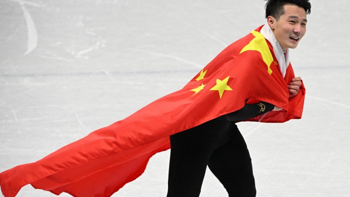 Ren Ziwei short track speed skating men's 1000 meters computer wallpaper