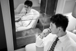 Li Xian handsome photo in white suit