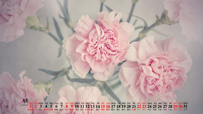 May 2021 Mother's Day Desktop Calendar Wallpaper