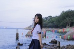 Photos of beauties in JK uniforms at the seaside