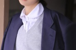Sexy beauty schoolgirl uniform temptation photo