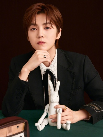 鹿晗西装领带儒雅帅气写真