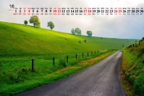 July 2021 tranquil and beautiful scenery desktop calendar wallpaper