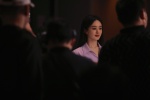 Zhao Liying's elegant temperament photo in purple shirt