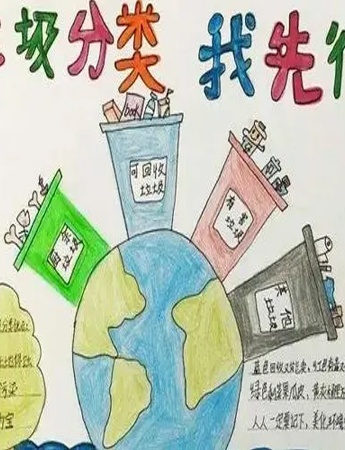 垃圾分類手抄報圖片