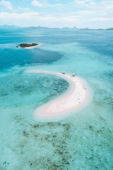 Blue small fresh sea mobile wallpaper