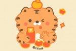 Cute cartoon avatar of the Year of the Tiger