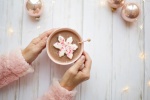 The first cup of coffee in winter pictures wallpaper