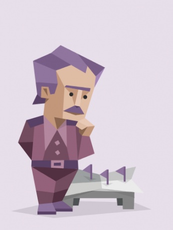 Architect personality cartoon image