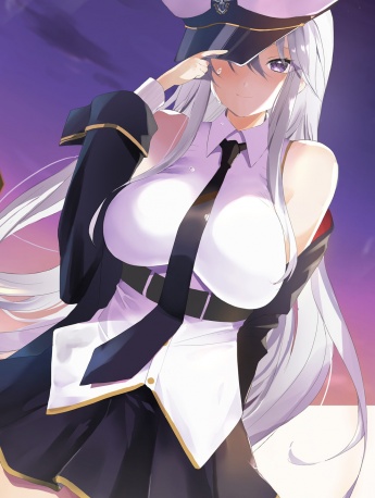 性感二次元制服美女手机壁纸