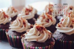 April 2021 Ice Cream Cake Desktop Calendar Wallpaper