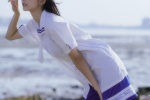 井川里予海边学生制服写真