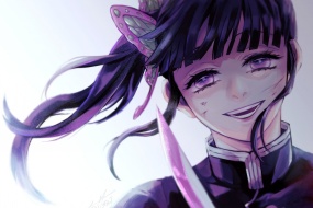 鬼滅之刃栗花落香奈乎角色電腦壁紙