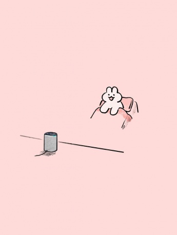 可爱粉色卡通手机壁纸