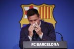 Messi bursts into tears as he bids farewell to Barcelona