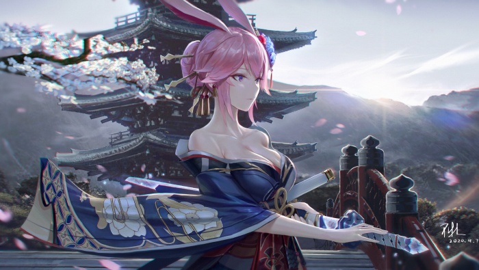 Game beauty anime original painting pictures desktop wallpaper