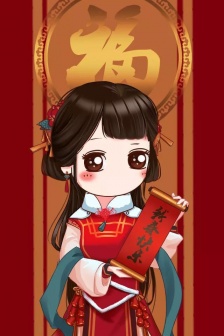 Cartoon New Year Wishes Wallpaper