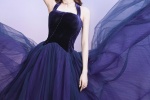 Wang Feifei purple dress mobile wallpaper