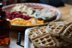 Sweet and delicious waffles pictures desktop wallpaper