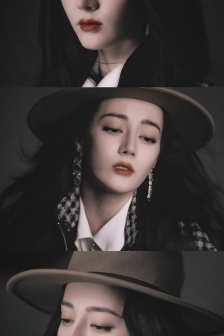 迪麗熱巴三格拚接手機壁紙