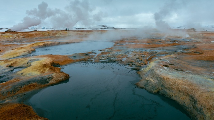 HD natural hot spring pictures desktop wallpaper