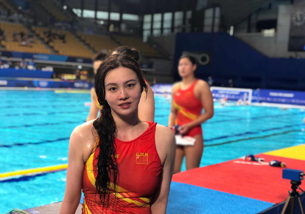 中国女子水球队副队长熊敦瀚图片