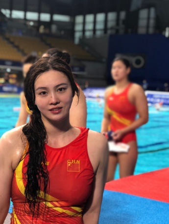 中国女子水球队副队长熊敦瀚图片