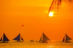 Beautiful Boracay sunset scenery pictures desktop wallpaper
