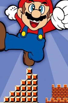 超级玛丽卡通手机壁纸