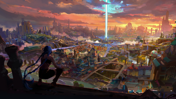 League of Legends Battle of Two Cities Wallpaper